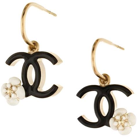 chanel flower hoop earrings|Chanel earrings price euro.